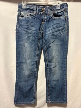 Hydraulic Women's Cropped Blue Wash Jeans